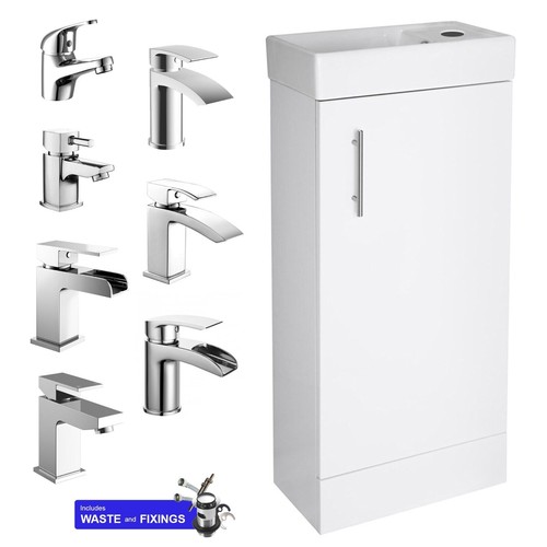 White minimalist floorstanding - white,
