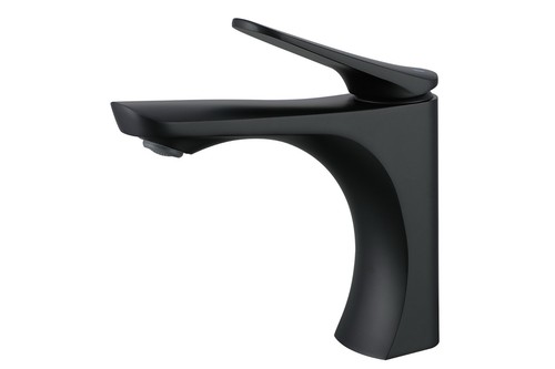 Matte black basin mixer - matte,
