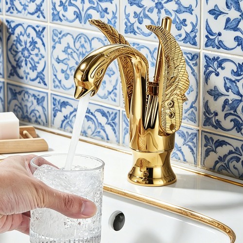 Swan bathroom sink tap - bathroom,
