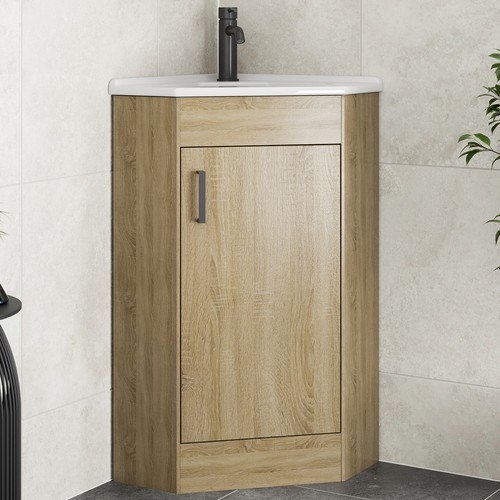 Bathroom single door corner - single,