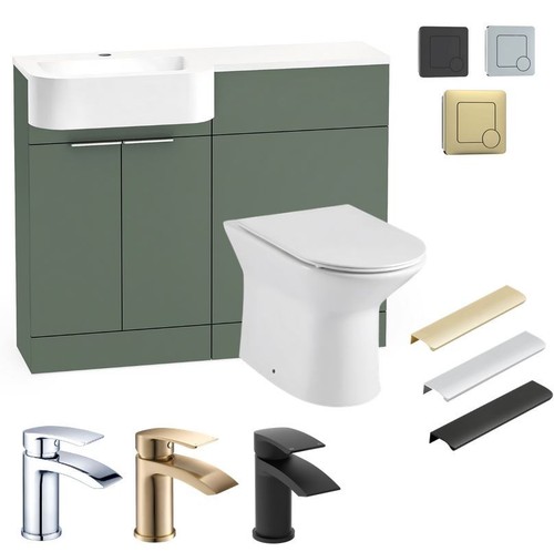 Shape left hand green vanity - shape,
