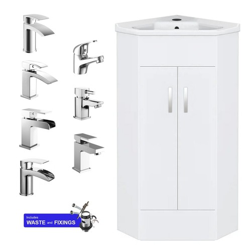Bathroom corner vanity unit - bathroom,