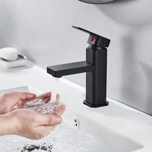 Black bathroom basin - black,