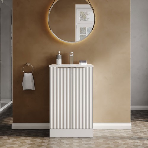 Hudson reed fluted 500mm satin - hudson,