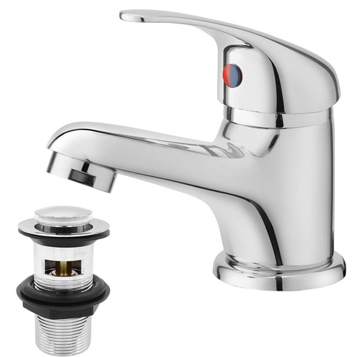 Chrome bathroom sink taps - chrome,