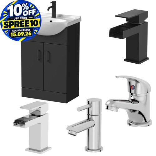 Matt black bathroom vanity - bathroom,