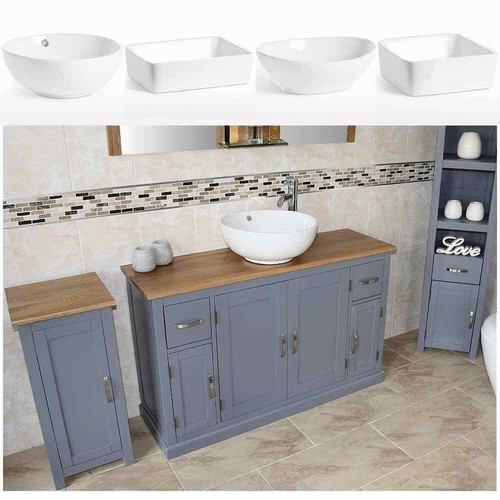 Bathroom vanity unit - vanity, grey