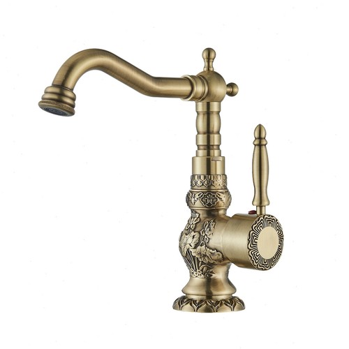 Antique brass kitchen sink - kitchen,