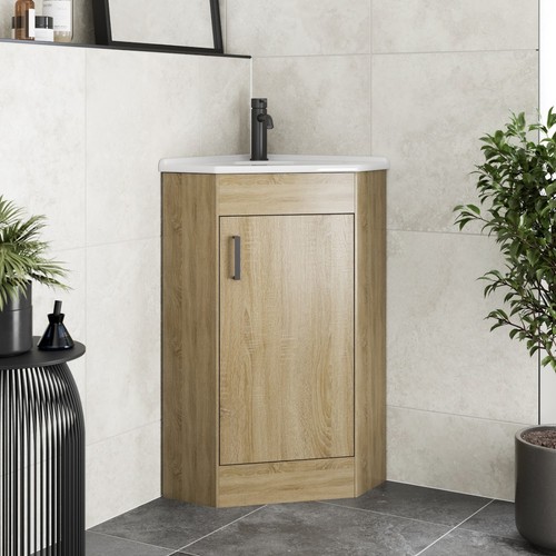Bathroom single door - single, corner